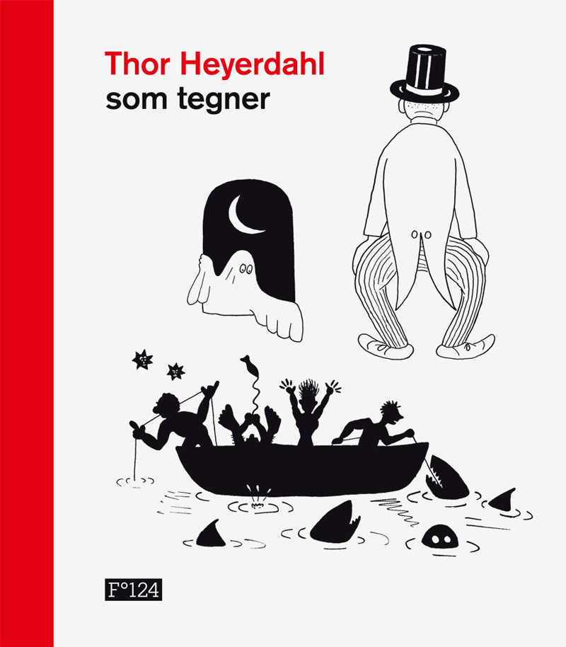 Thor Heyerdahl som tegner